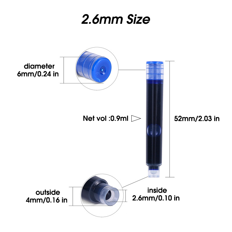 50 cartuchos de tinta para plu - Fountain Pen Bottled Ink reseña y precio